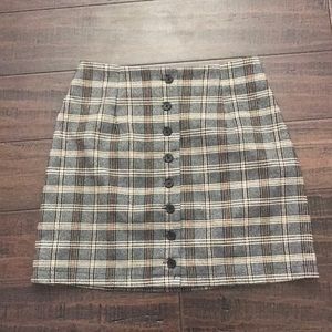 Urban outfitters cooperative plaid skirt